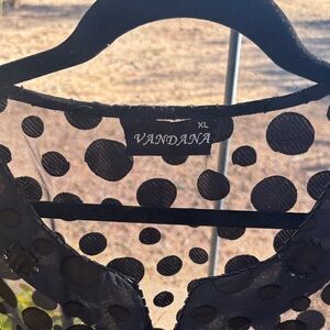 Black Polka Dot Swim Coverup